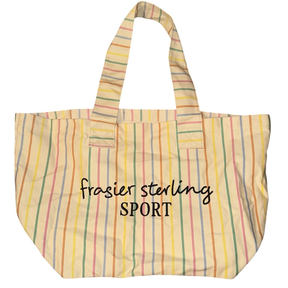Striped Tote Bag - Pastel Multicolor